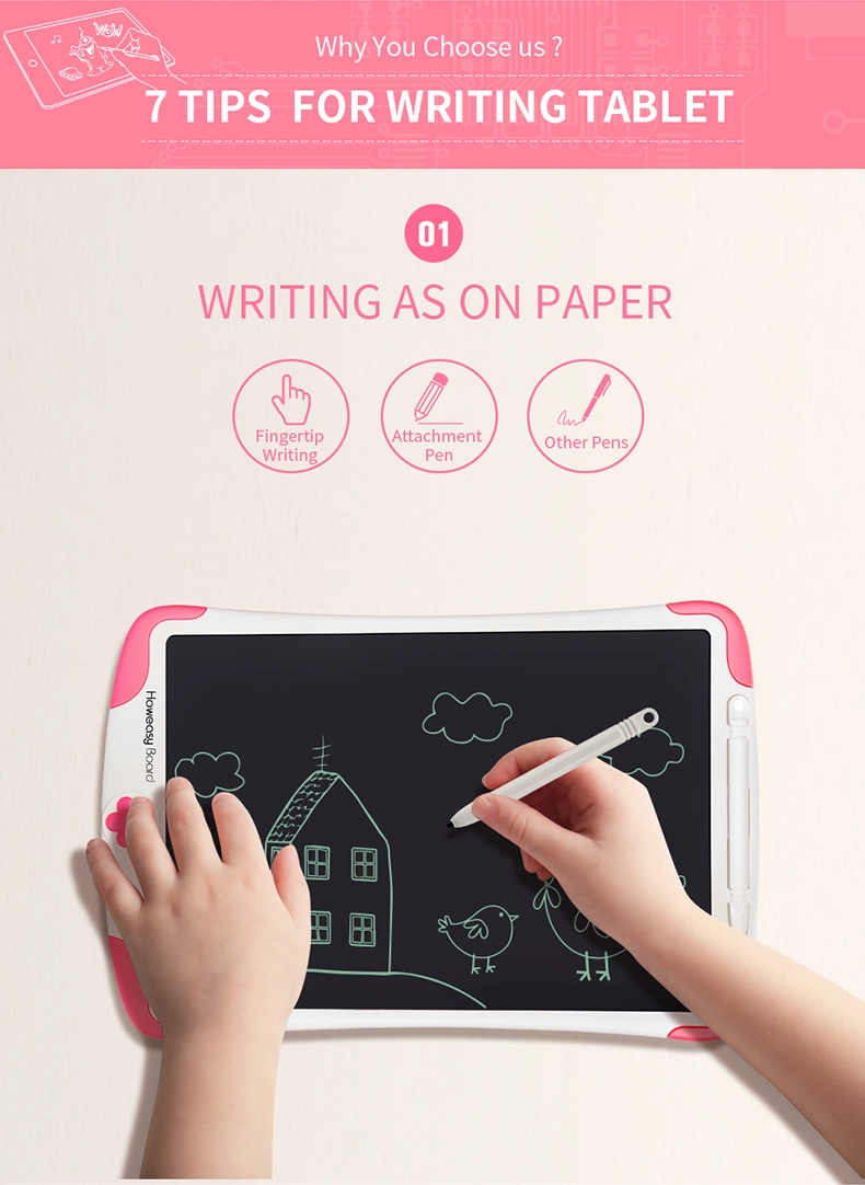 Mini Note Pad LCD Tablet Board Children Interactive Easy Writing Toy 10 Inch Learning Memo Pad