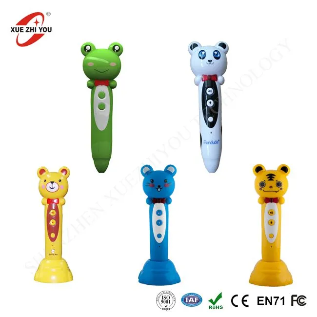 Mouse Frog Bear Studying Talking Pen za otroke Jezik in slovar Knjige Knjige za otroke Educational Toy